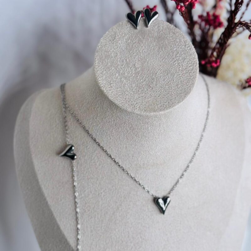 Silver Heart set