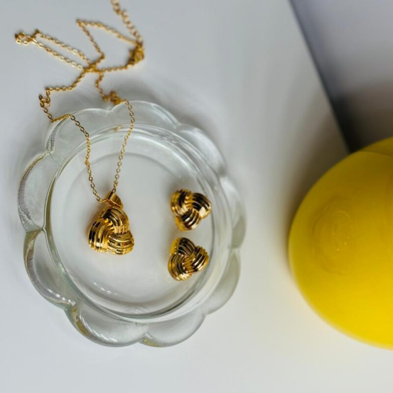 Gold-Plated Knot Necklace