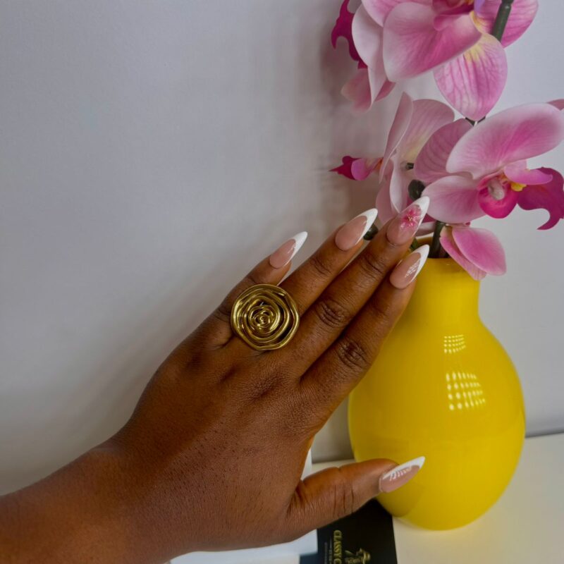 Gold Plated Chunk Ring