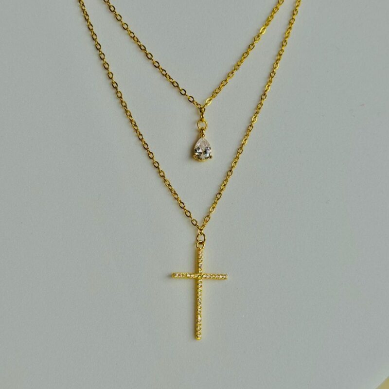 Two in one cross Necklace